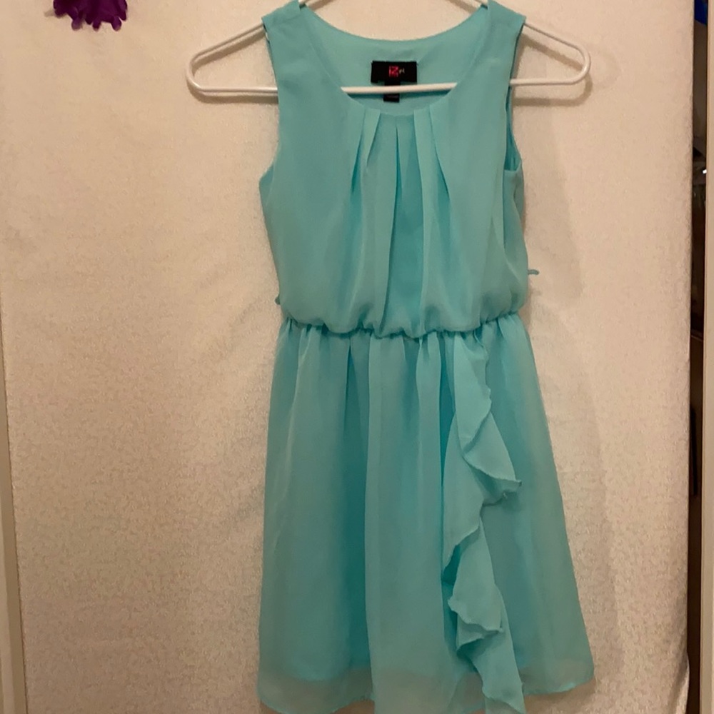 Girls turquoise dress